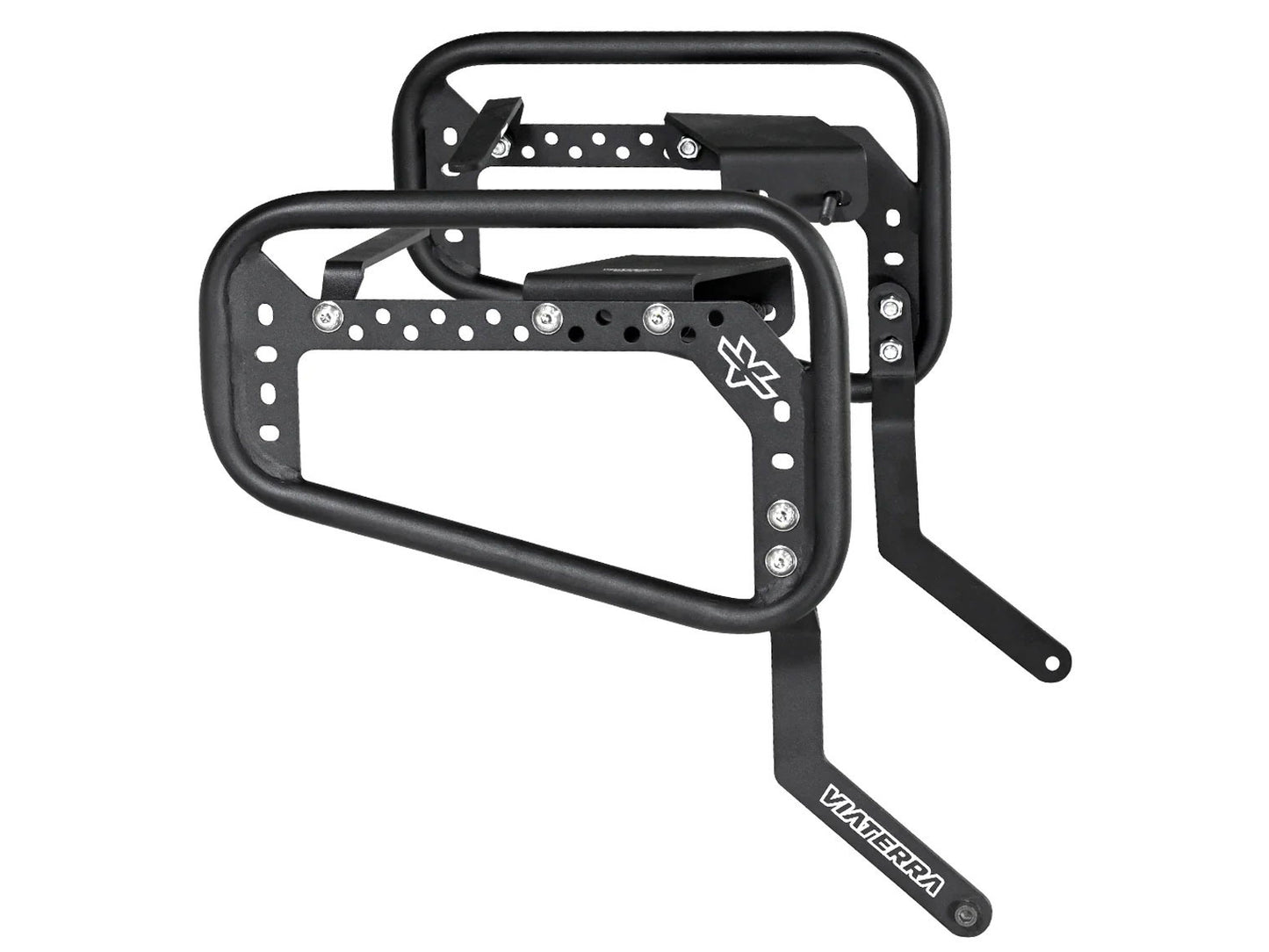 For Royal Enfield Himalayan 411 Saddle Stay With Leh Saddlebag Black