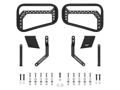 For Royal Enfield Himalayan 411 Saddle Stay With Leh Saddlebag Black