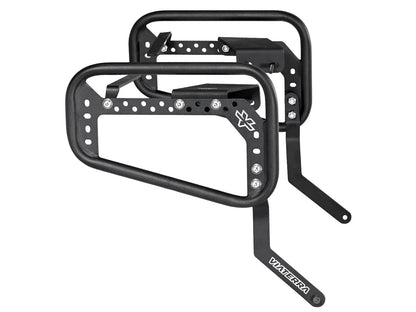 For Royal Enfield Himalayan 411 Saddle Stays & Quick Release Pannier Bags Black