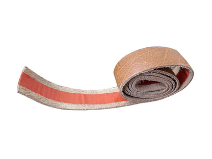 For Royal Enfield Himalayan & Scram 411 D1 Grip Leather Wrap Pair Tan Color