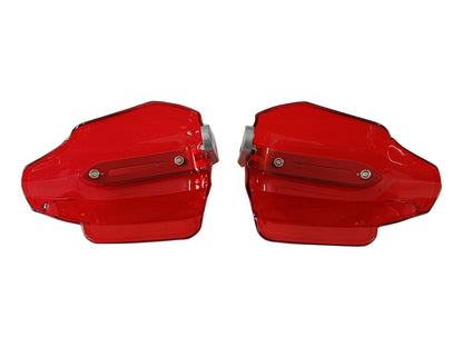 For Royal Enfield Scram 411 Tinted Red Color Hand Guard Kit