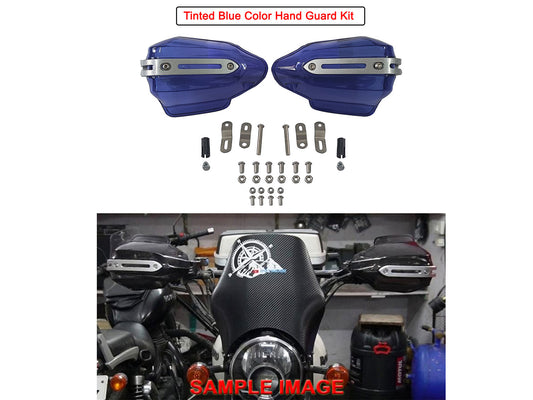 For Royal Enfield Scram 411 Tinted Blue Color Hand Guard Kit