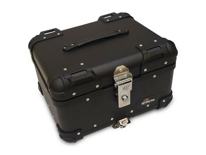 For Royal Enfield Scram 411 Aluminum Pannier Top Box Black D3