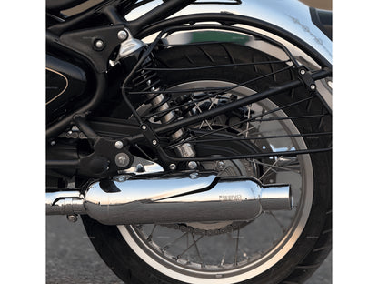 For Royal Enfield Classic 650 Rhino Racing Peashooter V4 Exhaust Silencer Polished