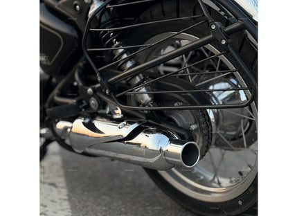 For Royal Enfield Classic 650 Rhino Racing Peashooter V4 Exhaust Silencer Polished