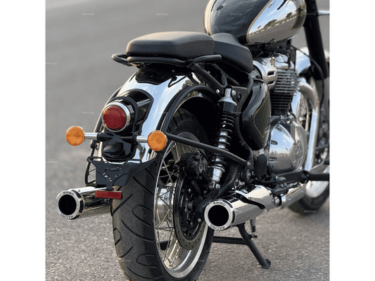 For Royal Enfield Classic 650 Rhino Racing V2 Exhaust Silencer Polished