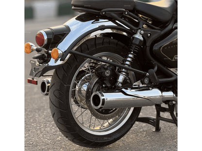 For Royal Enfield Classic 650 Rhino Racing V2 Exhaust Silencer Polished