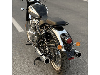 For Royal Enfield Classic 650 Rhino Racing V2 Exhaust Silencer Polished
