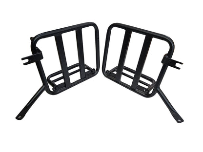 For Royal Enfield Hunter 350 Genuine Leather Pannier Mounting & Bags D32