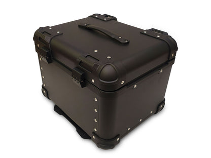 For Royal Enfield Meteor 350 Aluminum Pannier Top Box Black D2