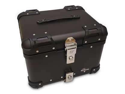 For Universal Royal Enfield Bike's Aluminum Pannier Top Box Black D2
