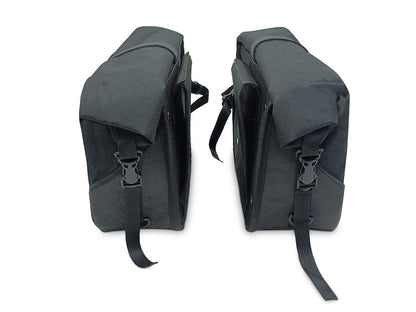 For Royal Enfield Super Meteor 650 Pannier Rails & Soft Pannier Bags D1