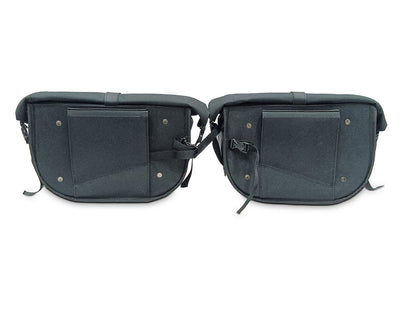 For Royal Enfield Super Meteor 650 Pannier Rails & Soft Pannier Bags D1