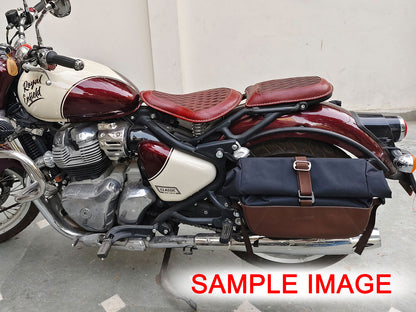 For Royal Enfield Super Meteor 650 Pannier Rails & Soft Pannier Bags D2