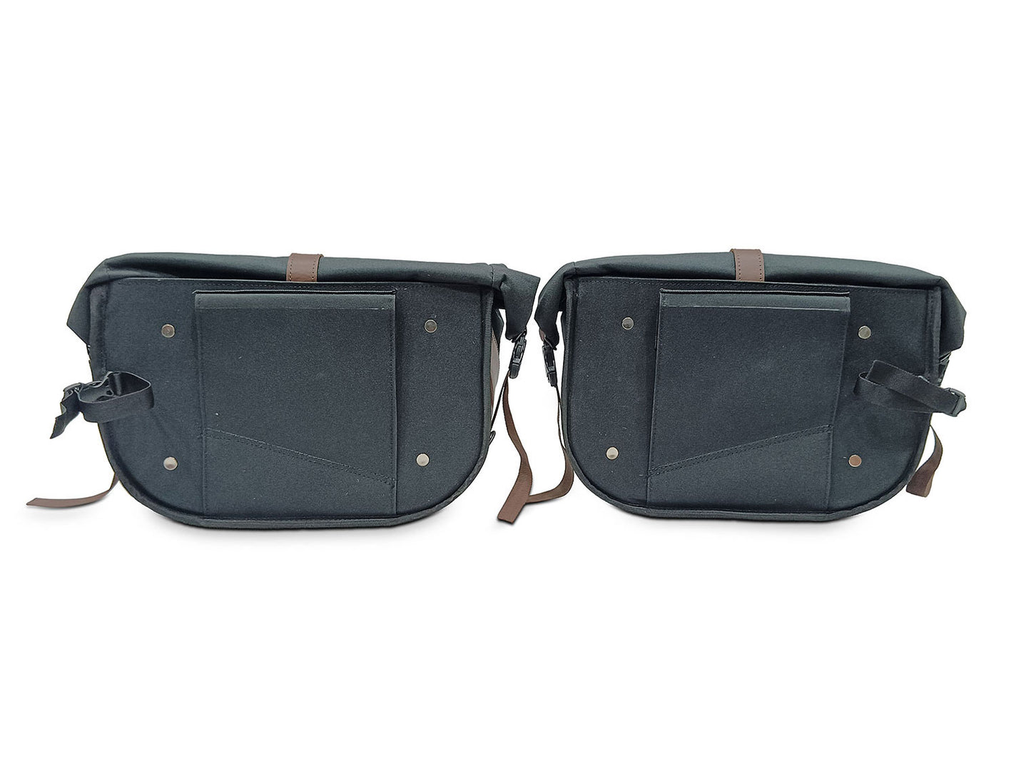 For Royal Enfield Super Meteor 650 Pannier Rails & Soft Pannier Bags D2