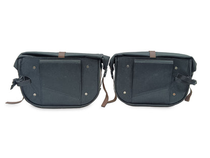 For Royal Enfield Super Meteor 650 Pannier Rails & Soft Pannier Bags D2