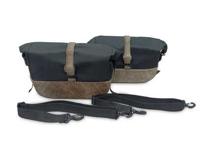 For Royal Enfield Super Meteor 650 Pannier Rails & Soft Pannier Bags D3