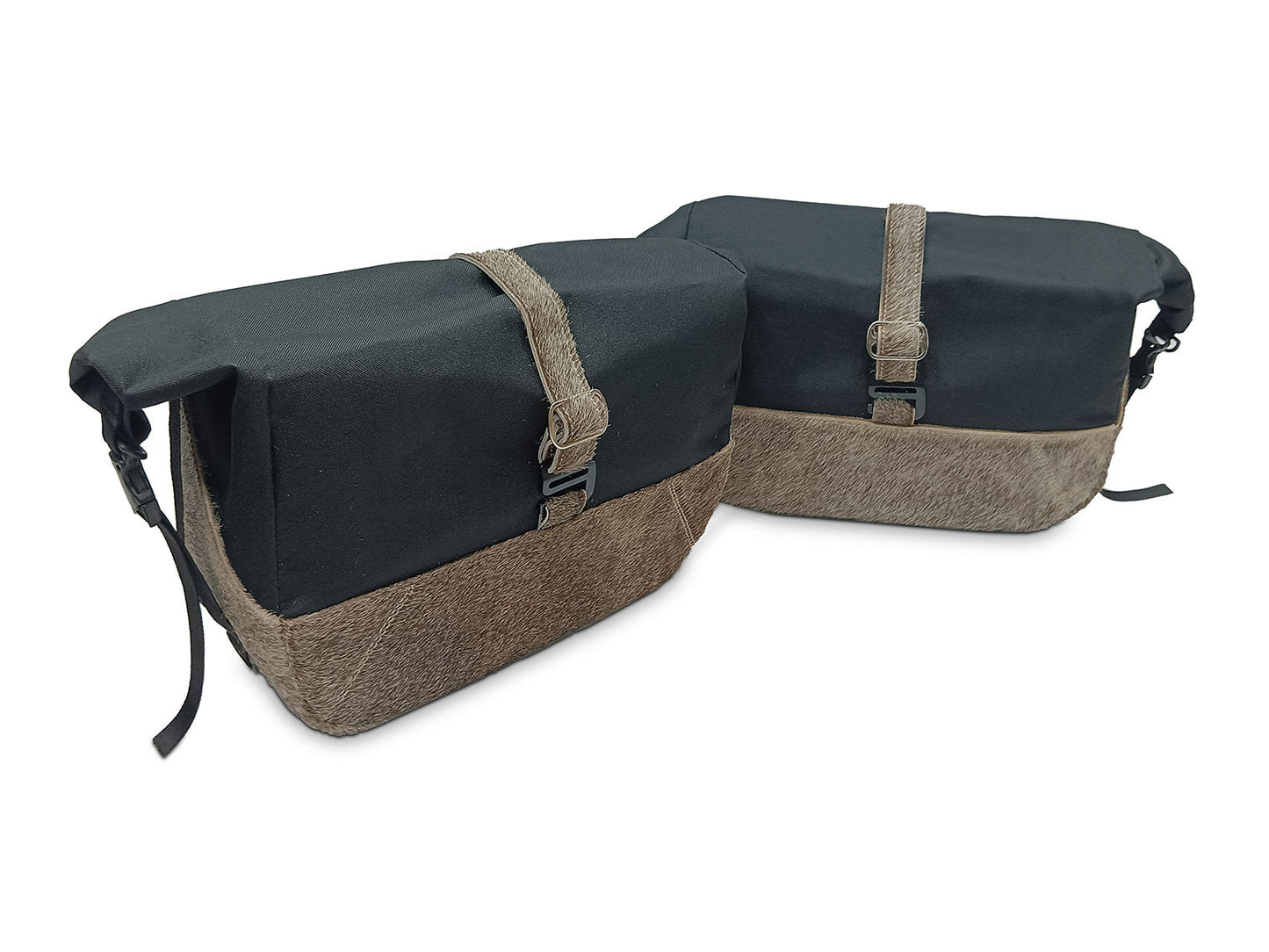For Royal Enfield Super Meteor 650 Pannier Rails & Soft Pannier Bags D3