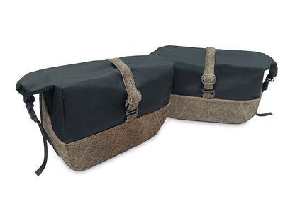 For Royal Enfield Super Meteor 650 Pannier Rails & Soft Pannier Bags D3