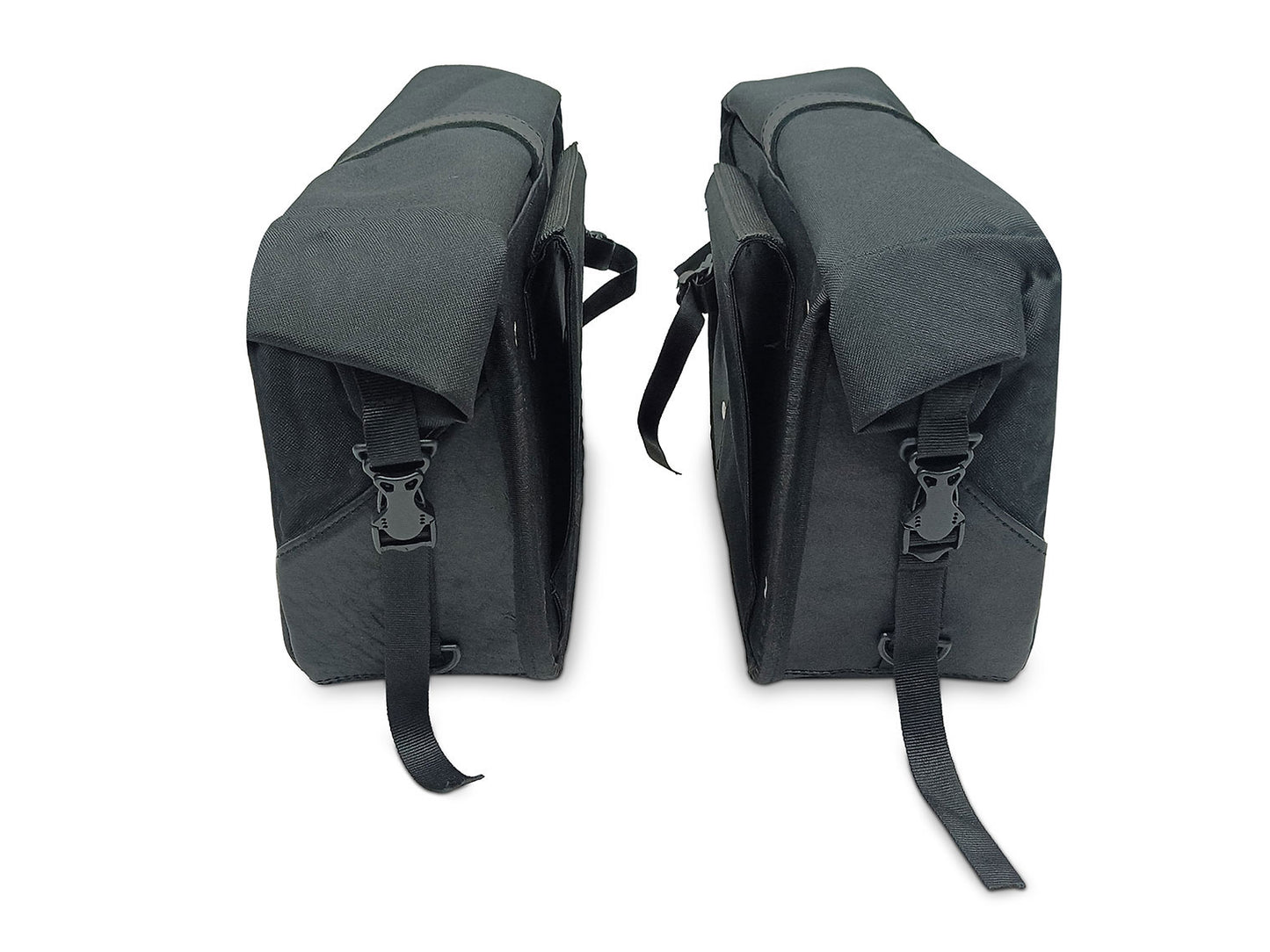 For Royal Enfield Shotgun 650 Pannier Rails & Soft Pannier Bags Black D1