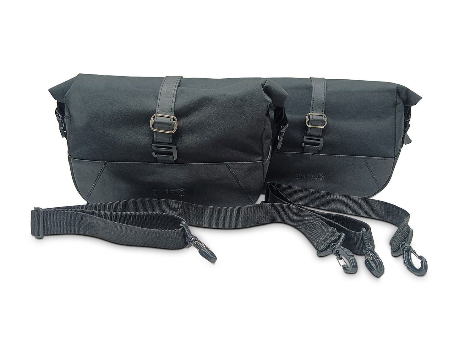 For Royal Enfield Classic 650 Pannier Rails & Soft Pannier Bags Black D1