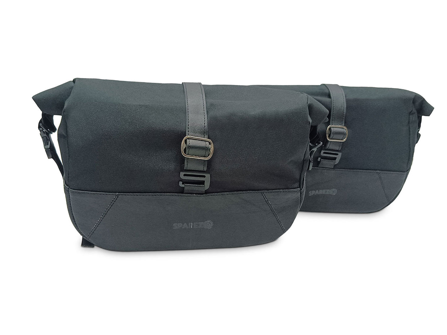 For Royal Enfield Classic 650 Pannier Rails & Soft Pannier Bags Black D1