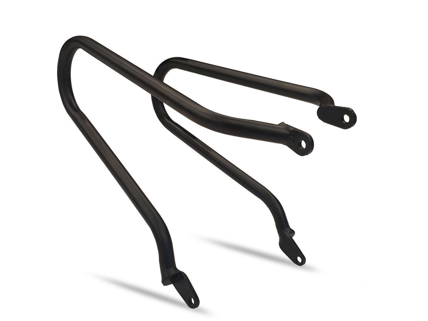 For Royal Enfield Classic 650 Pannier Rails & Soft Pannier Bags Black & Brown D2