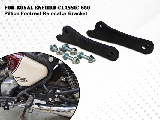 For Royal Enfield Classic 650 Pillion Footrest Relocator Bracket
