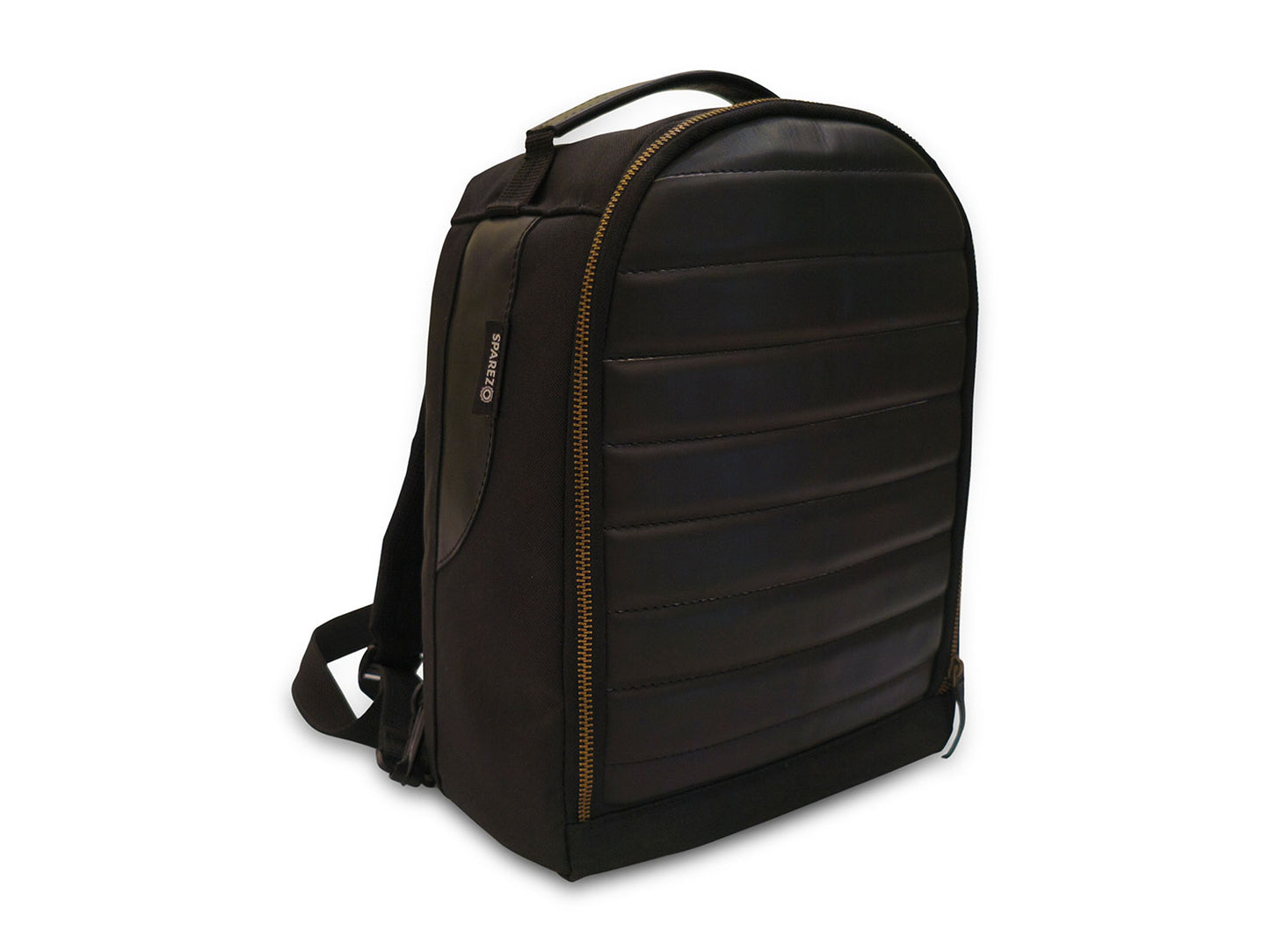 For Royal Enfield Super Meteor 650 Leather & Canvas Tank Bag Black Color