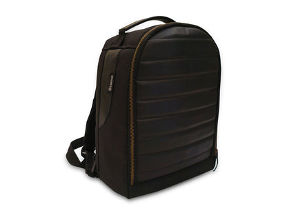 For Royal Enfield Super Meteor 650 Leather & Canvas Tank Bag Black Color