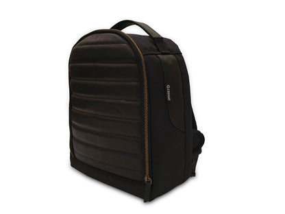 For Royal Enfield Super Meteor 650 Leather & Canvas Tank Bag Black Color