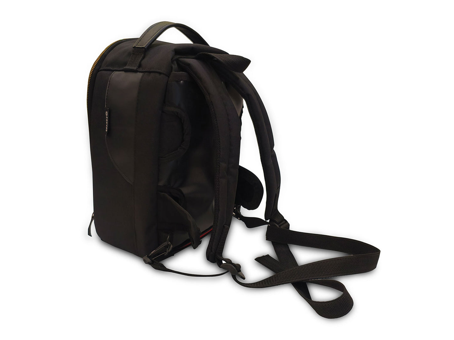 For Royal Enfield Super Meteor 650 Leather & Canvas Tank Bag Black Color