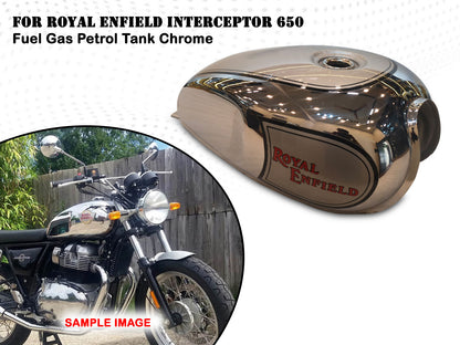 For Royal Enfield Interceptor 650 Fuel Gas Petrol Tank Chrome