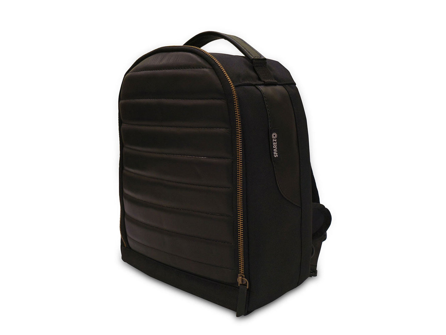 For Royal Enfield Bear 650 Leather & Canvas Tank Bag Black Color