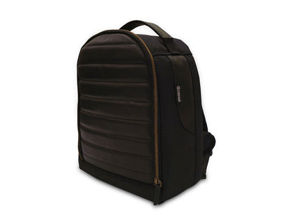 For Royal Enfield Bear 650 Leather & Canvas Tank Bag Black Color