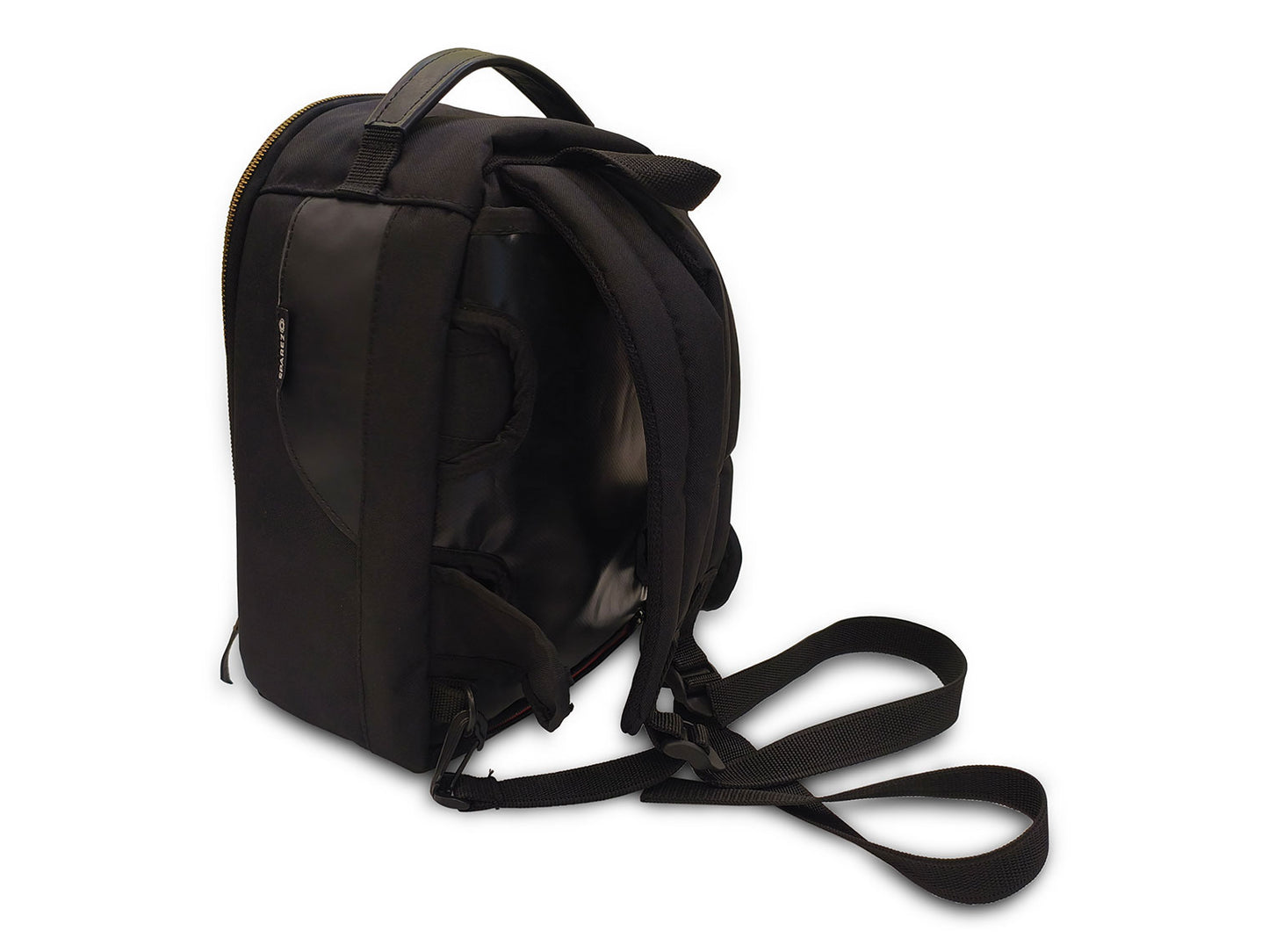 For Royal Enfield Bear 650 Leather & Canvas Tank Bag Black Color