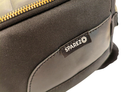 For Royal Enfield Classic 650 Leather & Canvas Tank Bag Black Color