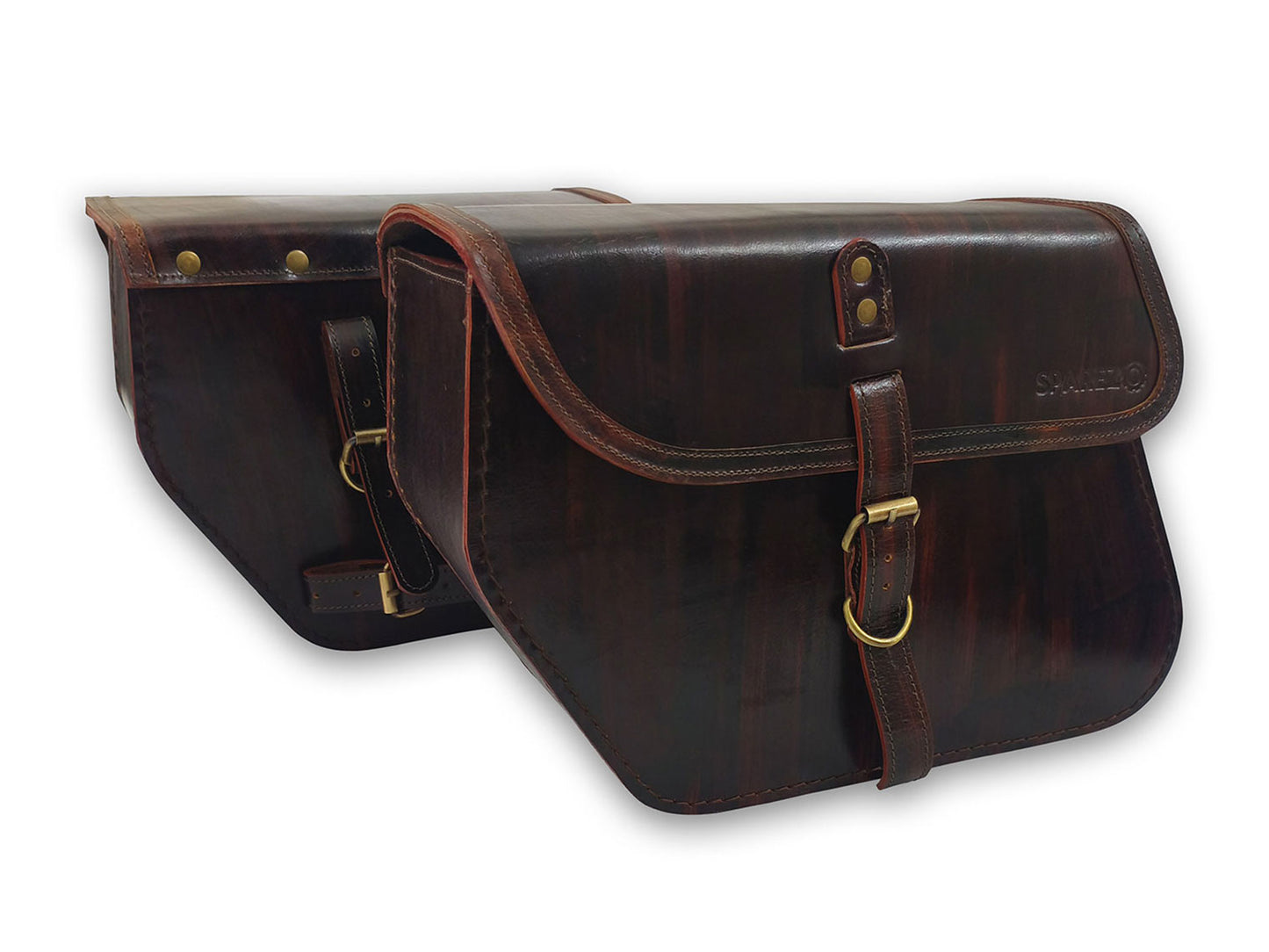 For Royal Enfield Classic 650 Front & Rear Seats And Saddle Stay With Bags Antique Brown