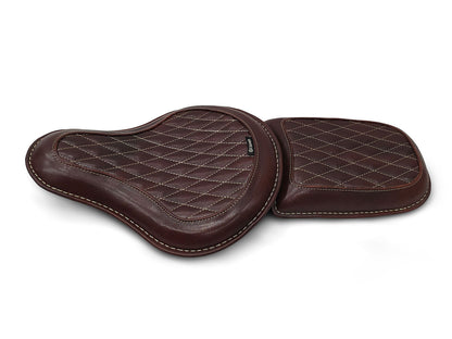 For Royal Enfield Classic 650 Front & Rear Seats And Saddle Stay With Bags Antique Brown
