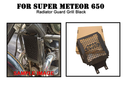 For Royal Enfield Super Meteor 650 Radiator Guard Grill Black