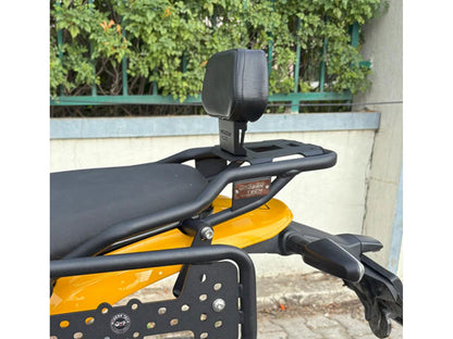 For Royal Enfield Guerrilla 450 Luggage Rack With Backrest Black