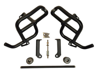 For Royal Enfield Interceptor 650 Crash Guard With Sliders Black