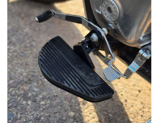 For Royal Enfield Meteor 350 Footboard Style Rider Touring Foot Pegs Black