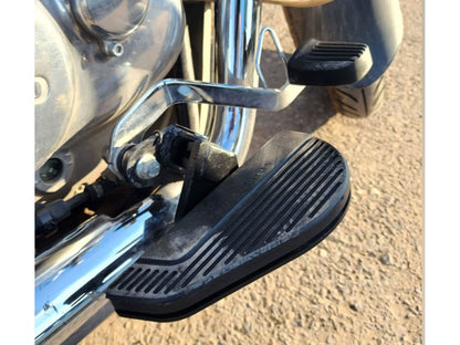 For Royal Enfield Meteor 350 Footboard Style Rider Touring Foot Pegs Black