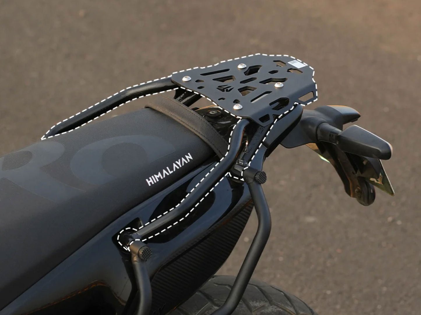 For Royal Enfield New Himalayan 450 Rally Edition Saddle Stay & Top Rack Black