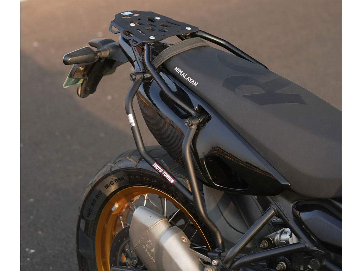 For Royal Enfield New Himalayan 450 Rally Edition Saddle Stay & Top Rack Black