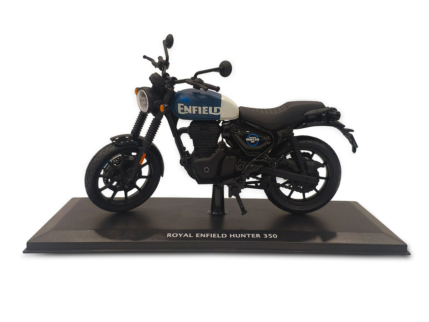 Genuine Royal Enfield Hunter 350 1:12 Scale Model Rebel Blue