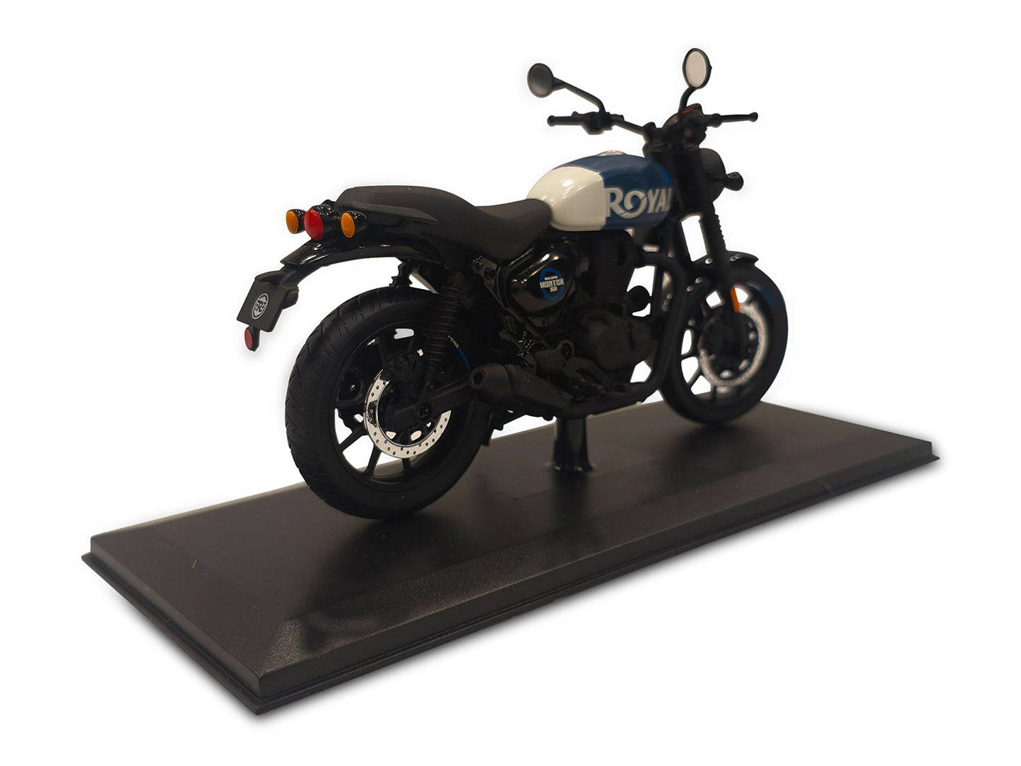 Genuine Royal Enfield Hunter 350 1:12 Scale Model Rebel Blue