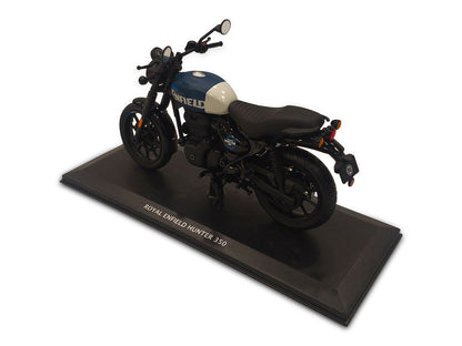 Genuine Royal Enfield Hunter 350 1:12 Scale Model Rebel Blue