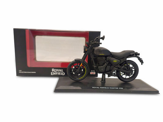 Genuine Royal Enfield Hunter 350 1:12 Scale Model Graphite Grey